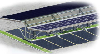 Solar Carport - Double Rows ‏(Parallel Style)
